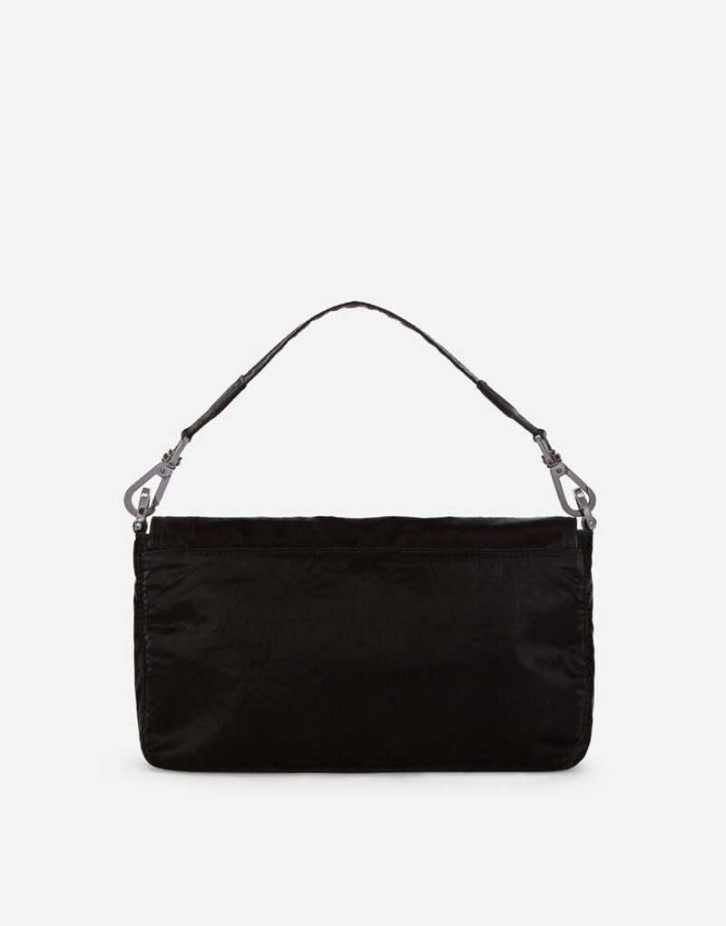 Nero Sicilia dna nylon crossbody bag with branded tag 4