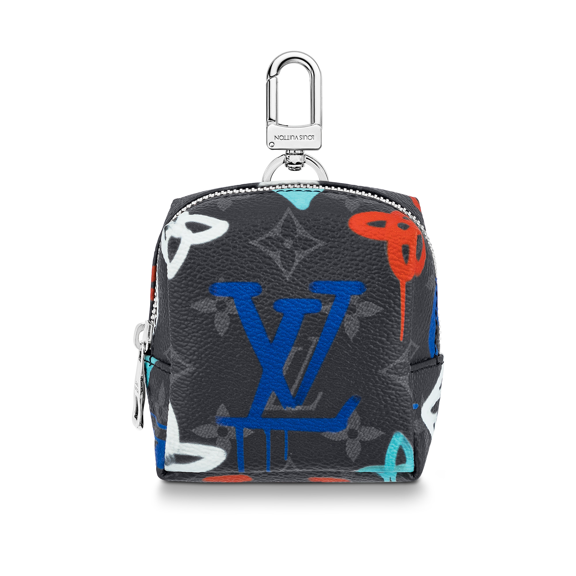 Squared Pouch Key Holder And Bag Charm - 1