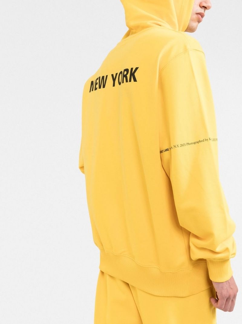 New York postcard print hoodie - 3