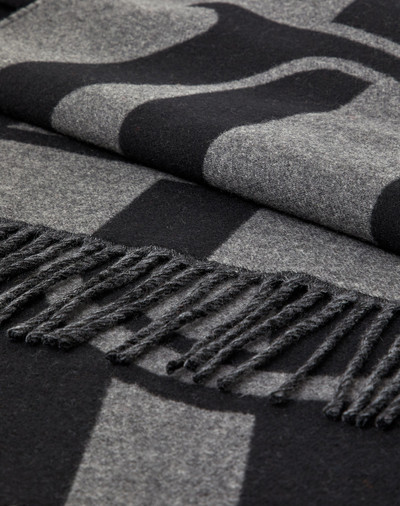 Valentino Cashmere and Wool VLogo Jacquard Scarf 35x180 cm outlook