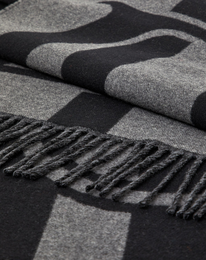 Valentino Cashmere and Wool VLogo Jacquard Scarf 35x180 cm outlook