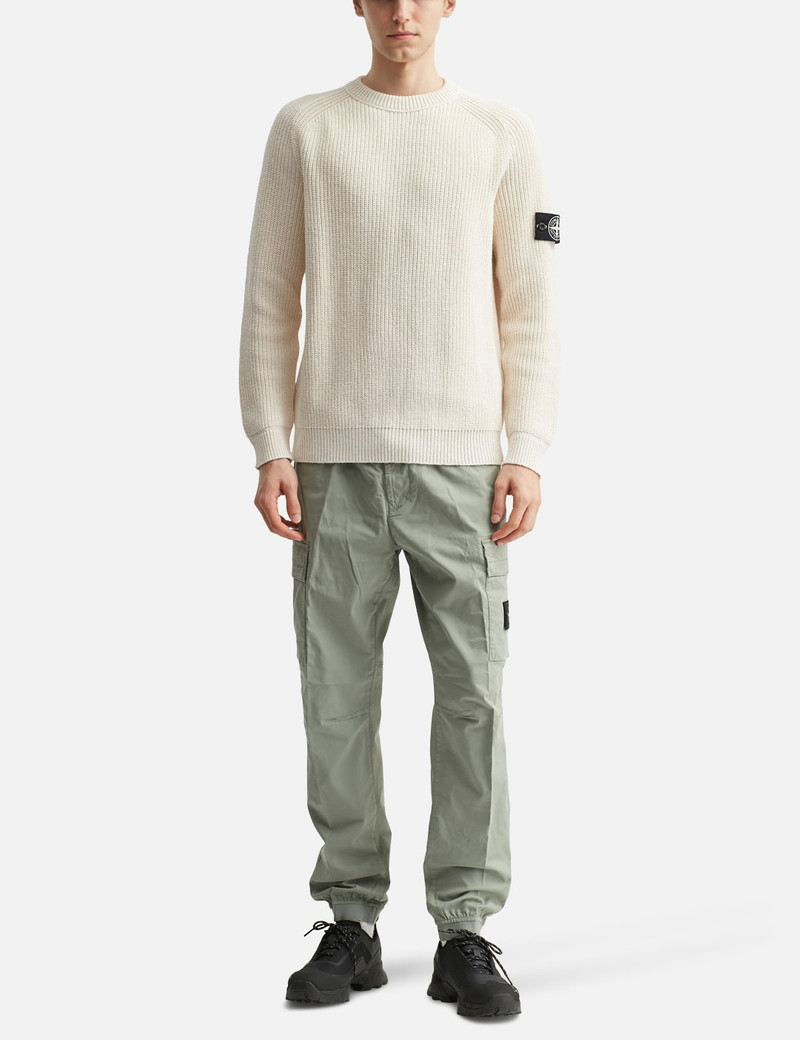 Stone Island FISHERMAN'S RIB COTTON RAW BEAUTY CREWNECK JUMPER outlook