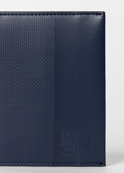 Paul Smith Navy Embossed Leather Card Holder outlook
