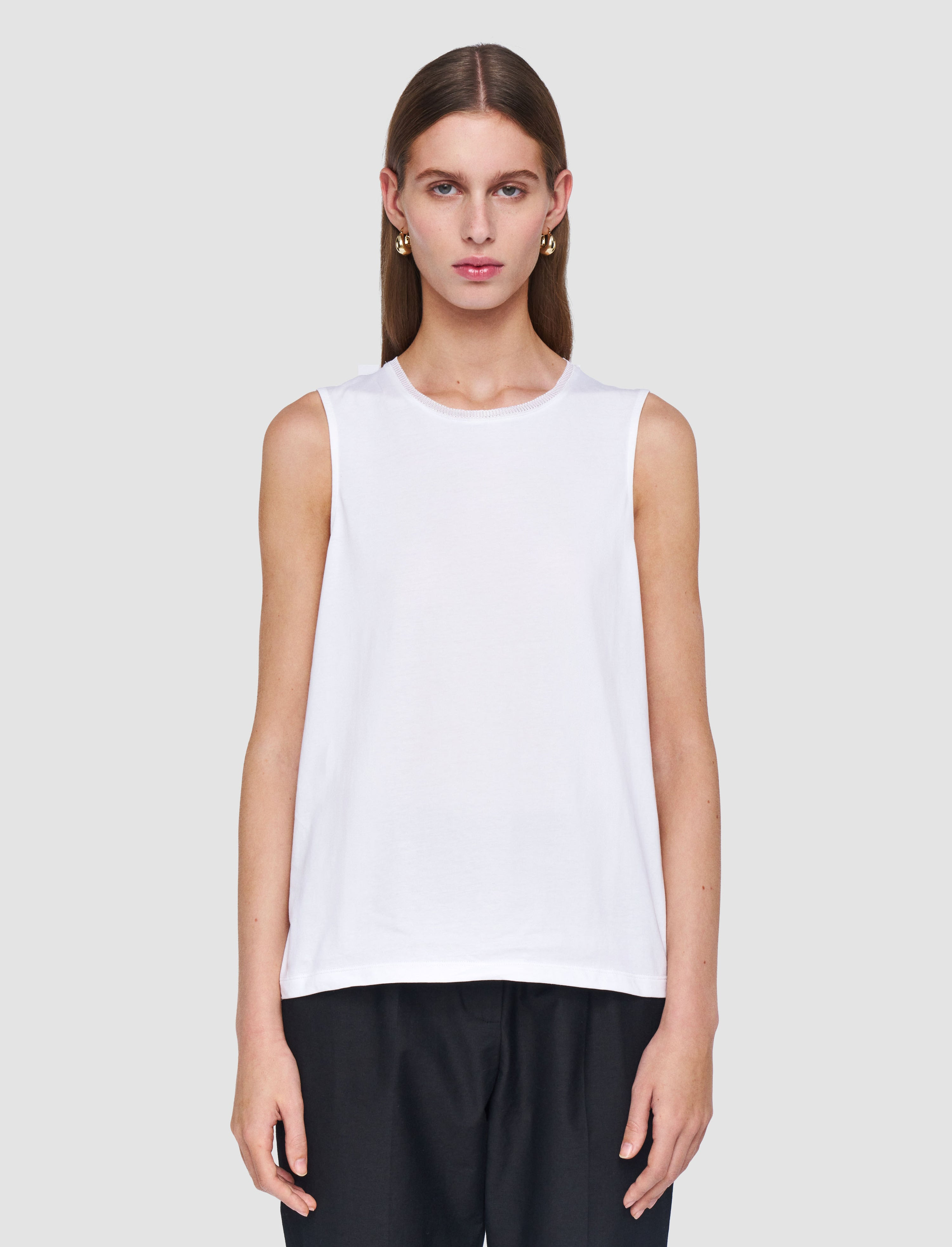 Cotton Silk Jersey Tank Top - 3