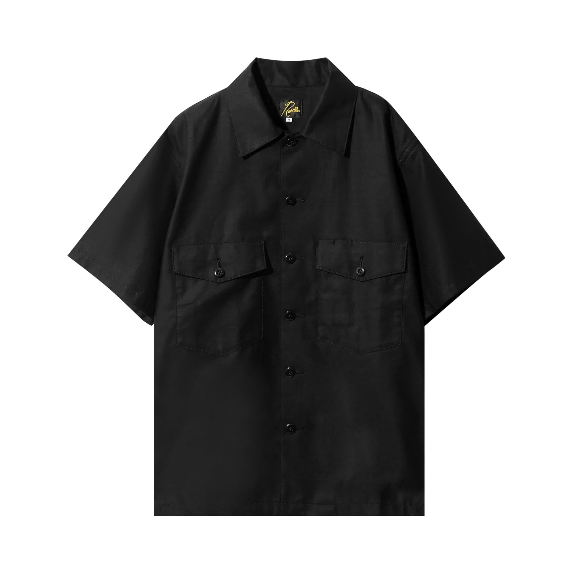 Needles Back Sateen Fatigue Shirt 'Black' - 1