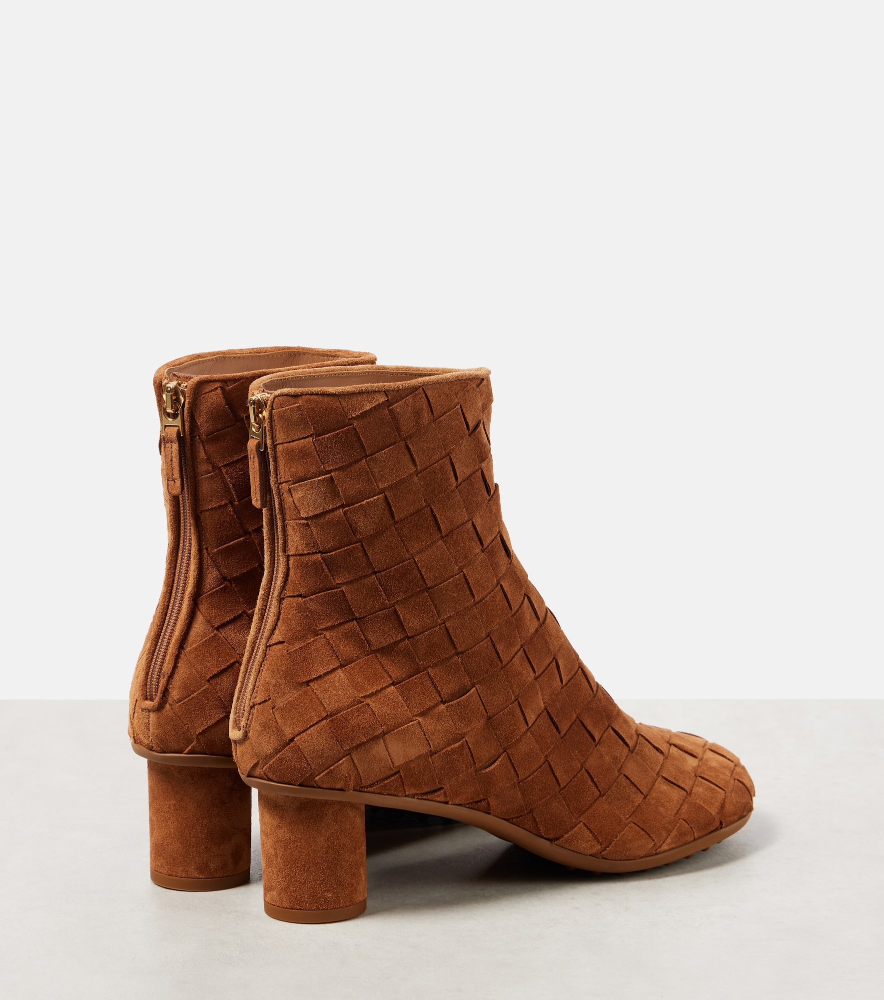 Intrecciato suede ankle boots - 2