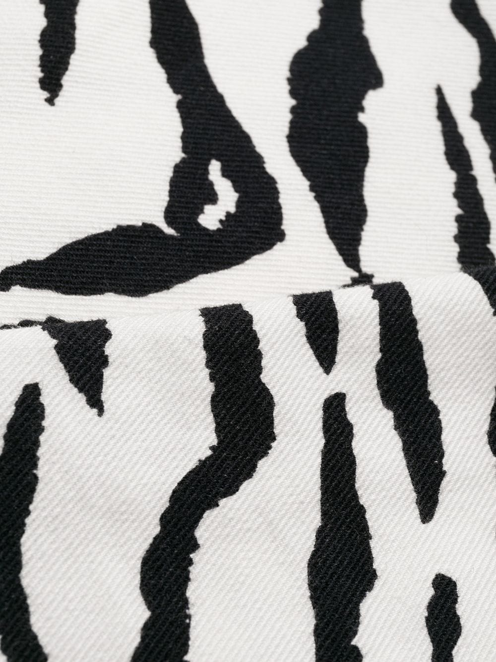 zebra print skinny jeans - 6