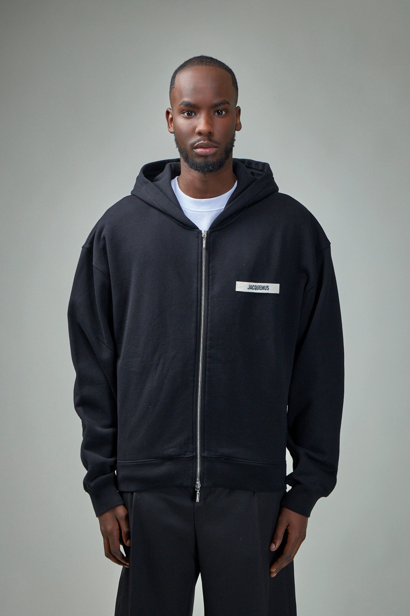Le Hoodie Zip Gros Grain - 1
