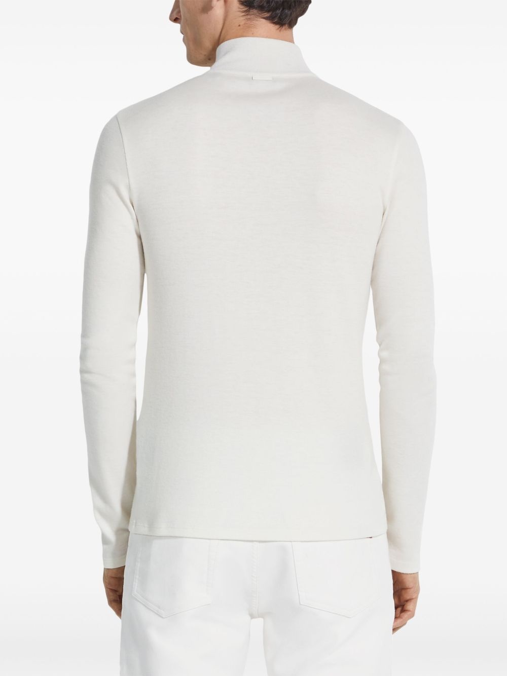 cashmere zip-up sweatshirt - 3