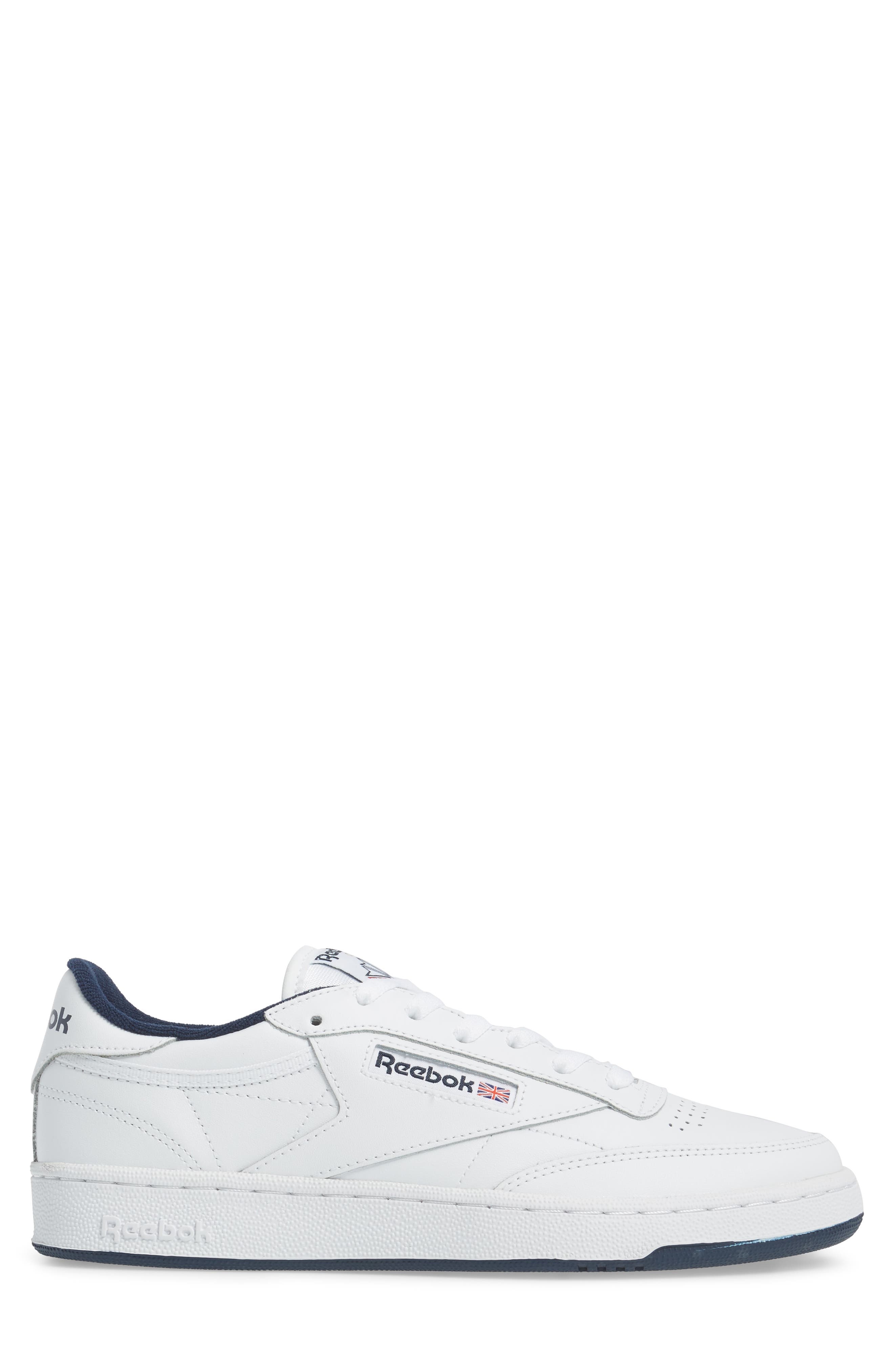 Reebok Club C 85 Sneaker in White/Navy at Nordstrom - 3