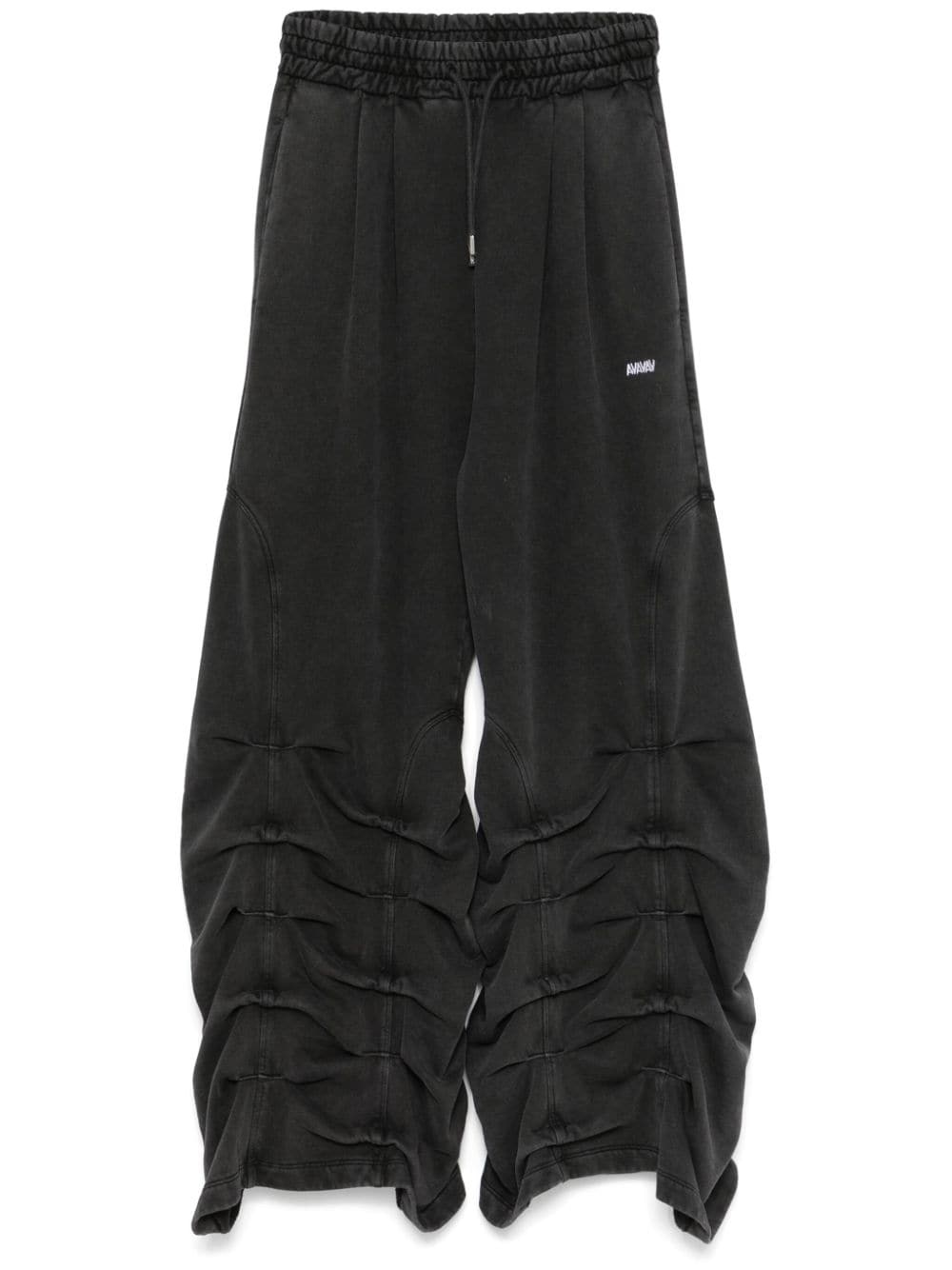 pleat-detailing  track pants - 1