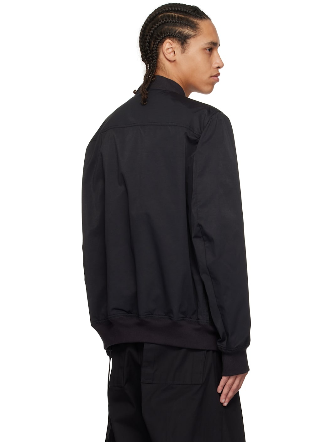 Black Hollywood Classic Flight Bomber Jacket - 3