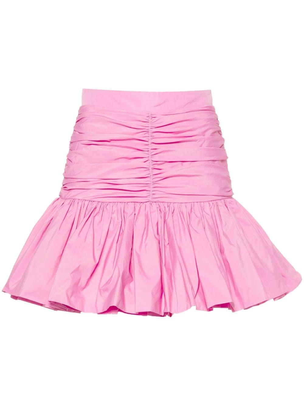 ruffled faille mini skirt - 1