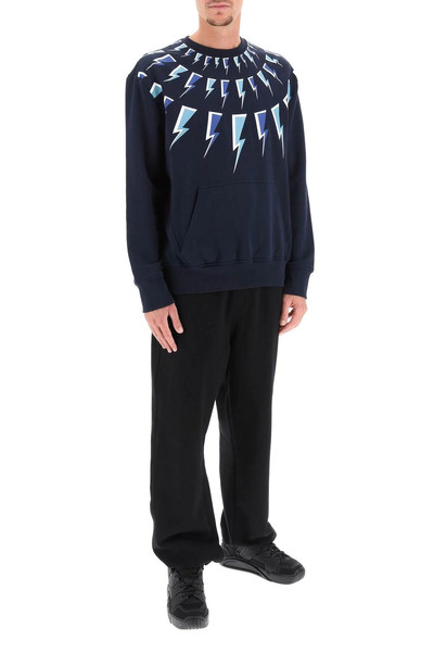 Neil Barrett FAIR-ISLE COMIC BOLTS SWEATSHIRT outlook