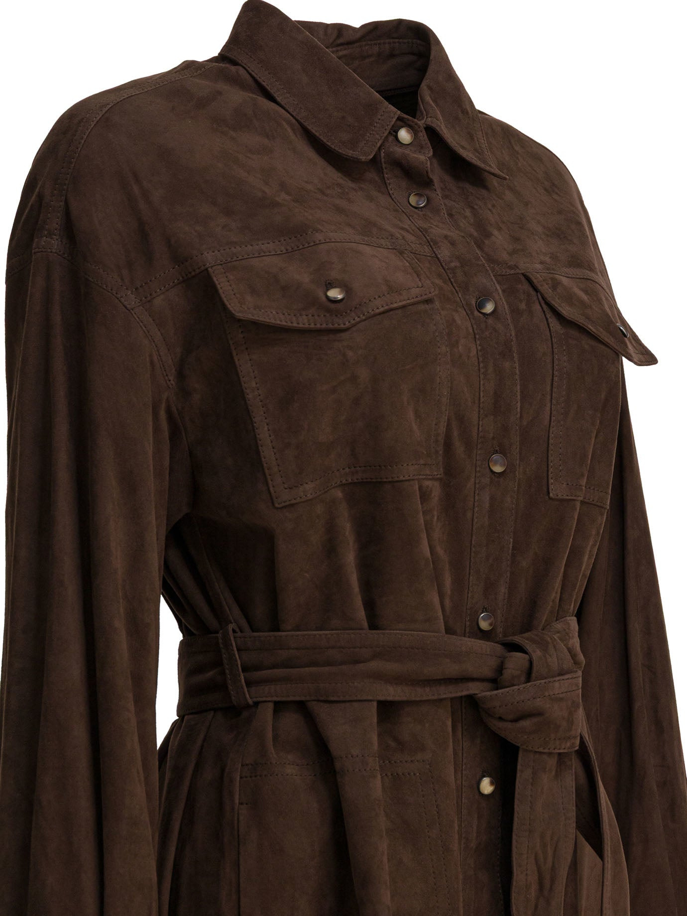 Brunello Cucinelli Chemisier Coat With Necklace - 4