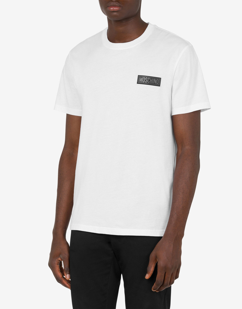 Moschino RUBBER LOGO ORGANIC JERSEY T-SHIRT outlook