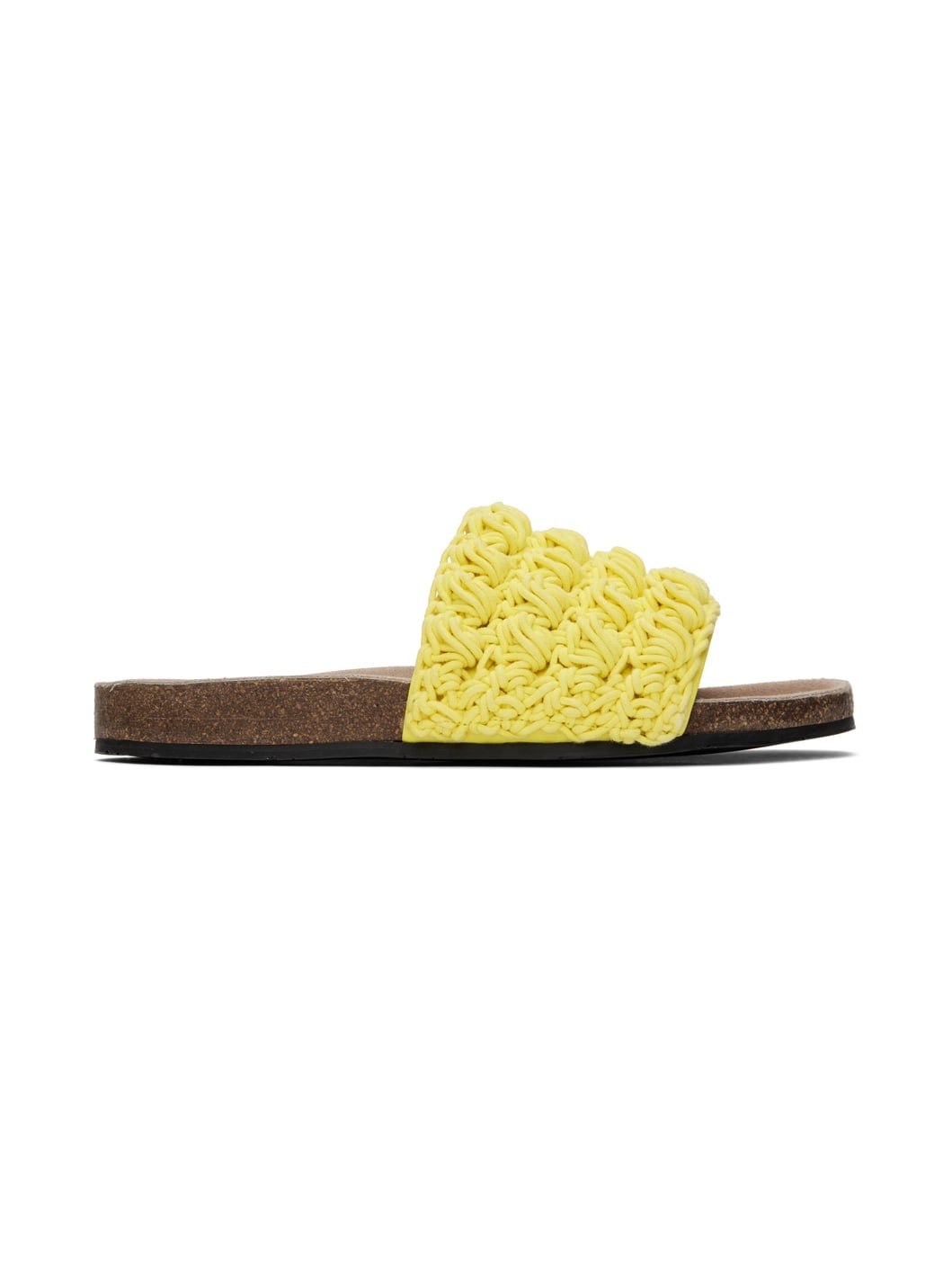 Yellow Crochet Slides - 1