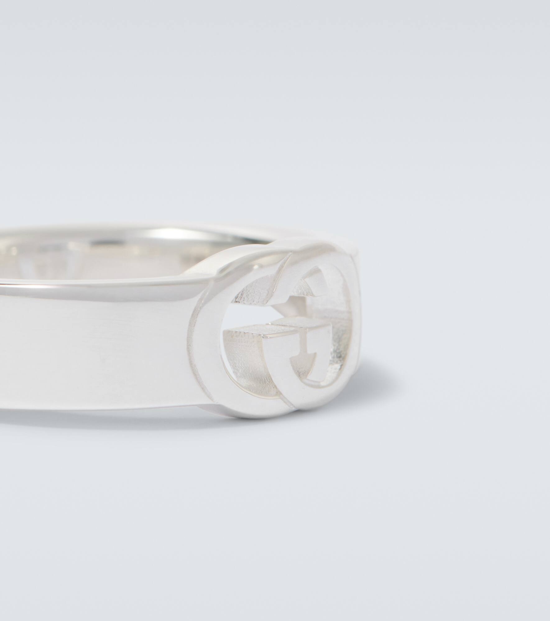 Interlocking G sterling silver ring - 5