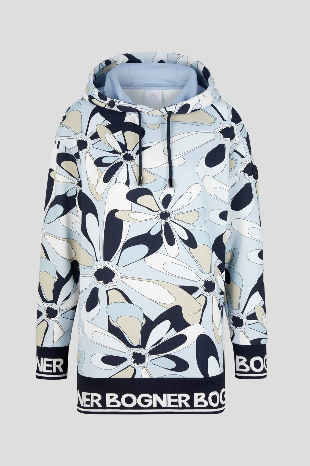 TANITA HOODIE IN LIGHT BLUE/NAVY BLUE - 1