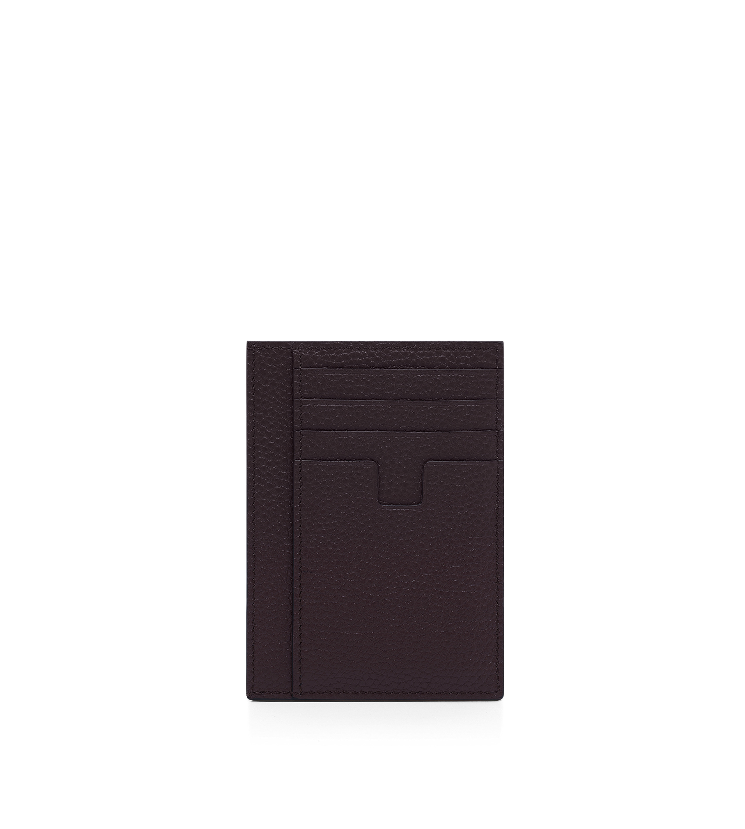 GRAIN LEATHER LARGE CARD HOLDER - 2