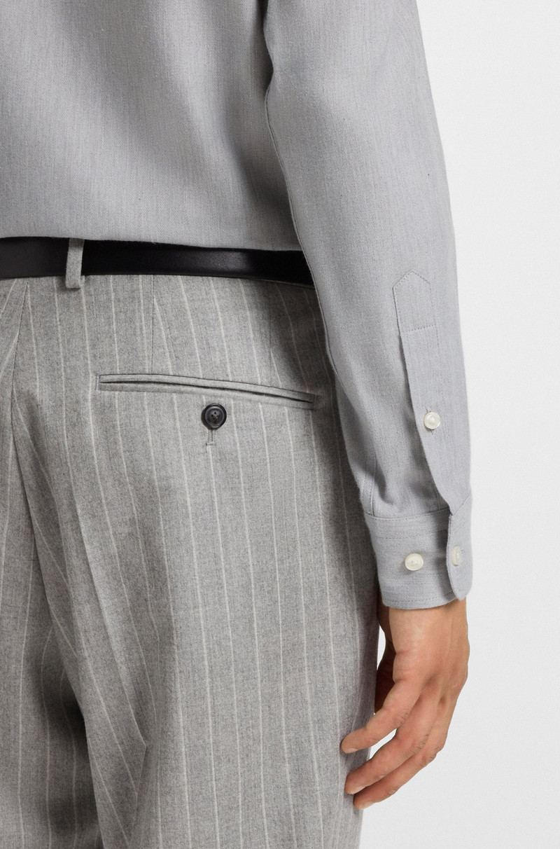 REGULAR-FIT SHIRT IN COTTON-BLEND FLANNEL 6