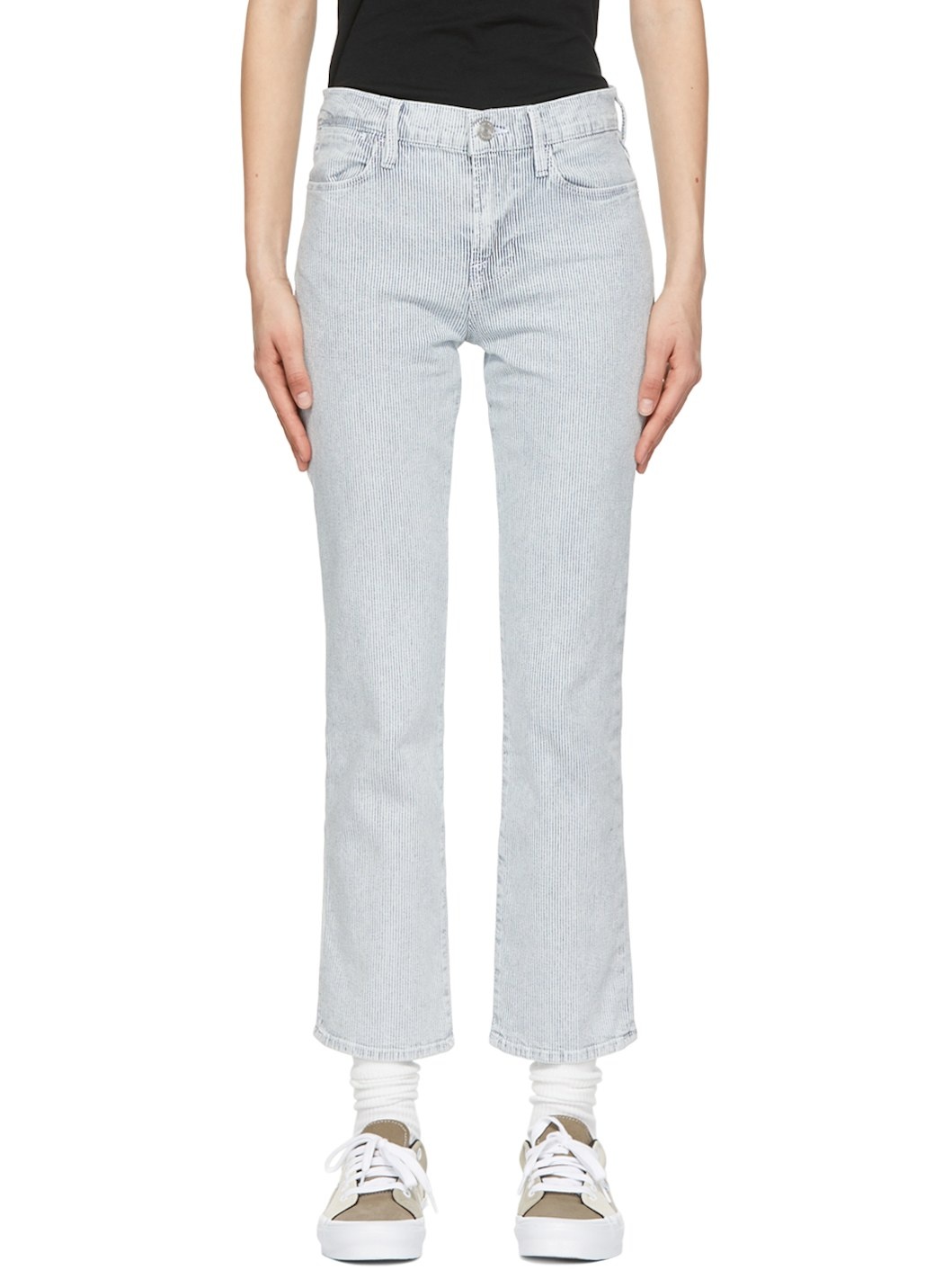 Blue 'Le High' Straight Jeans - 1