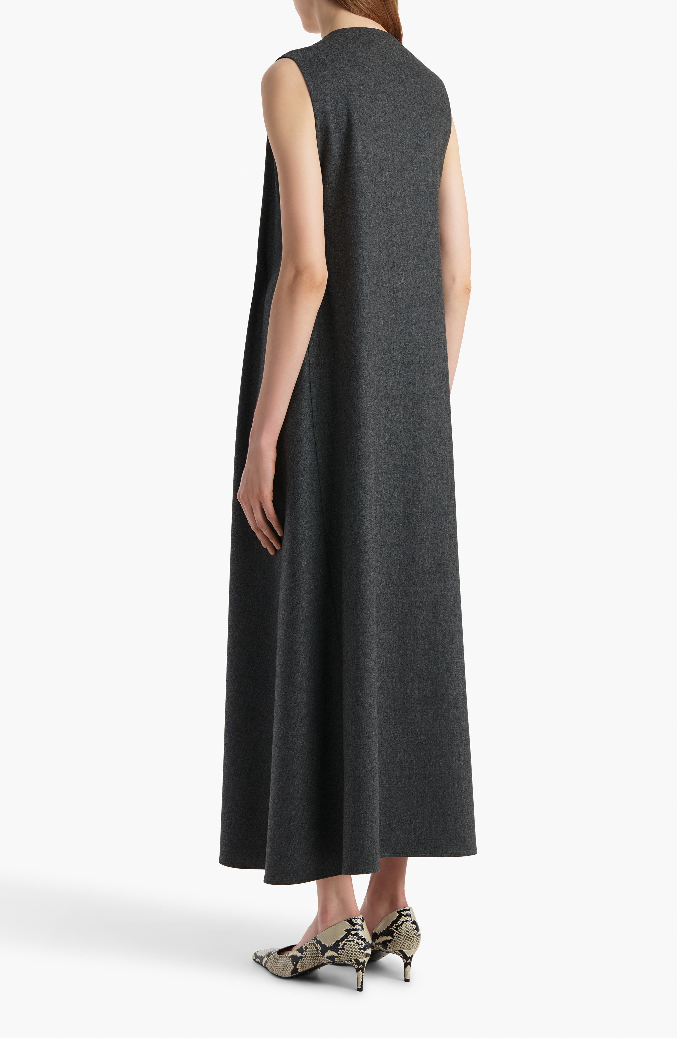 Khaite Syd Wool Tank Dress in Storm at Nordstrom - 2