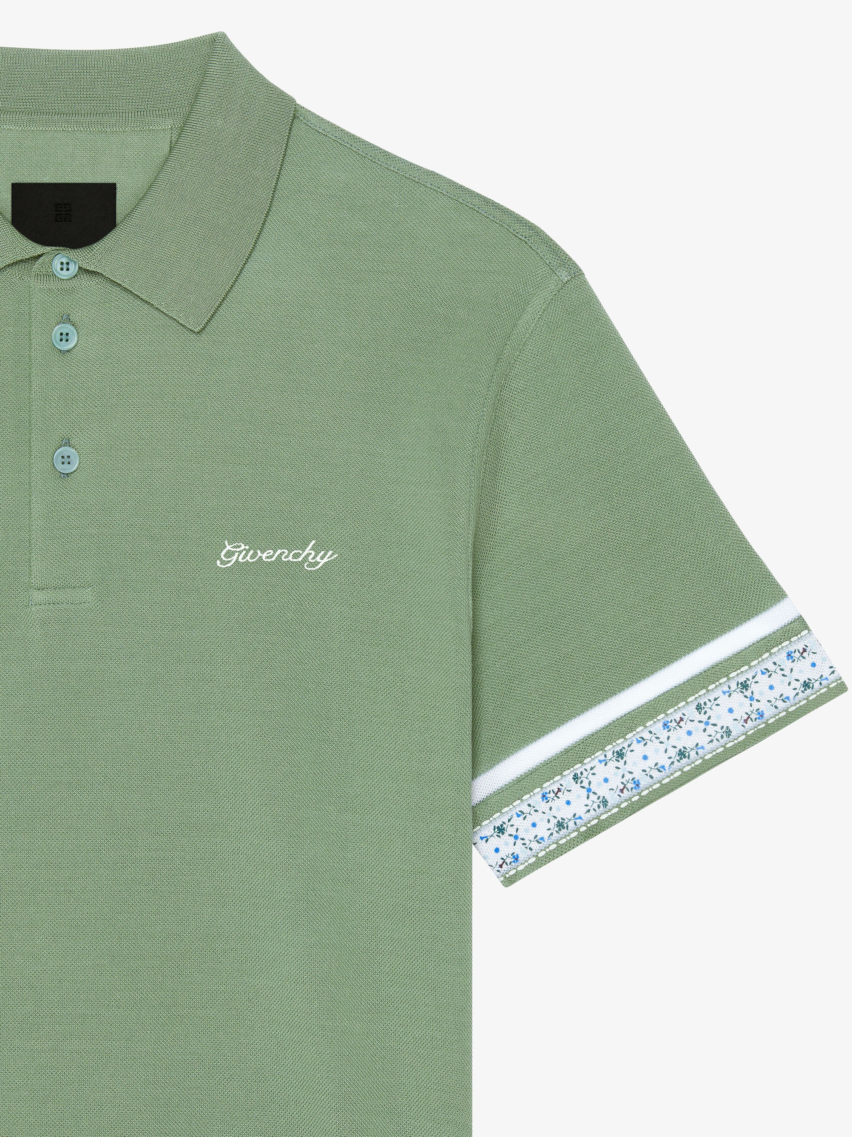 POLO IN COTTON WITH FLORAL DETAIL - 2
