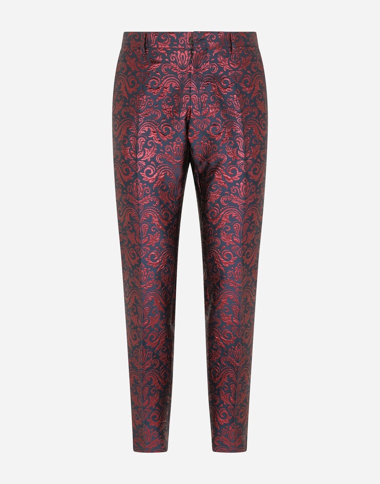 Ornamental lurex jacquard pants - 3