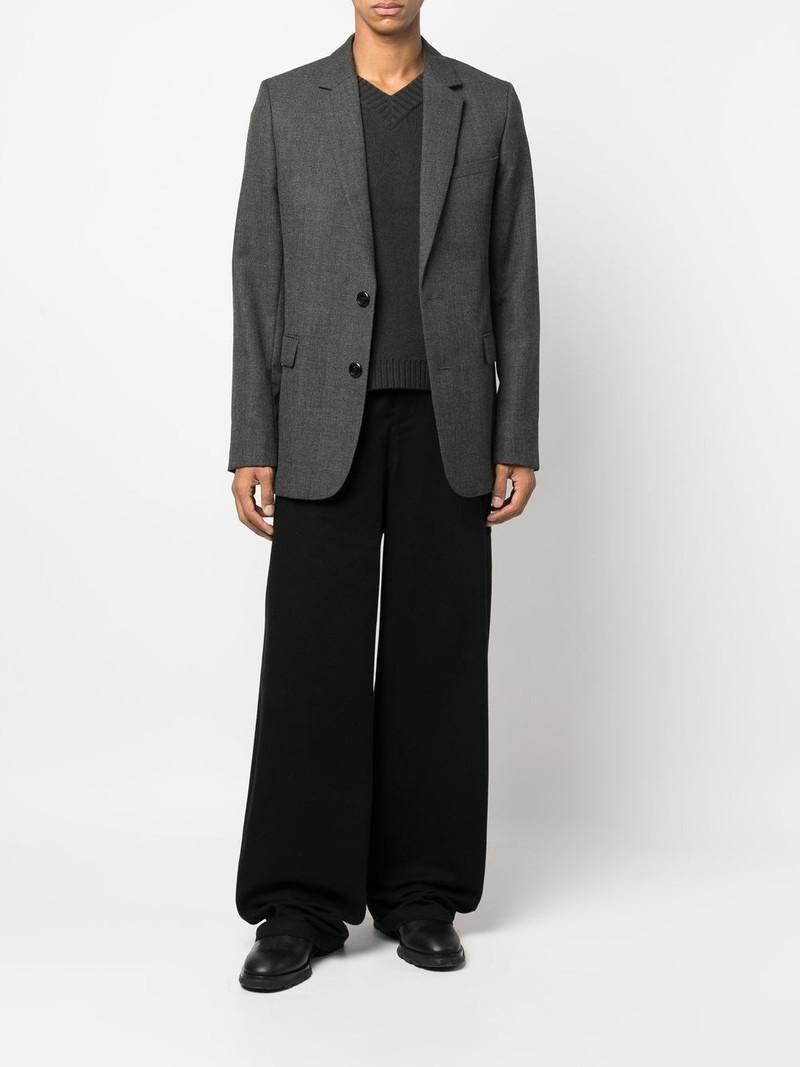 AMI Paris single-breasted virgin wool blazer outlook