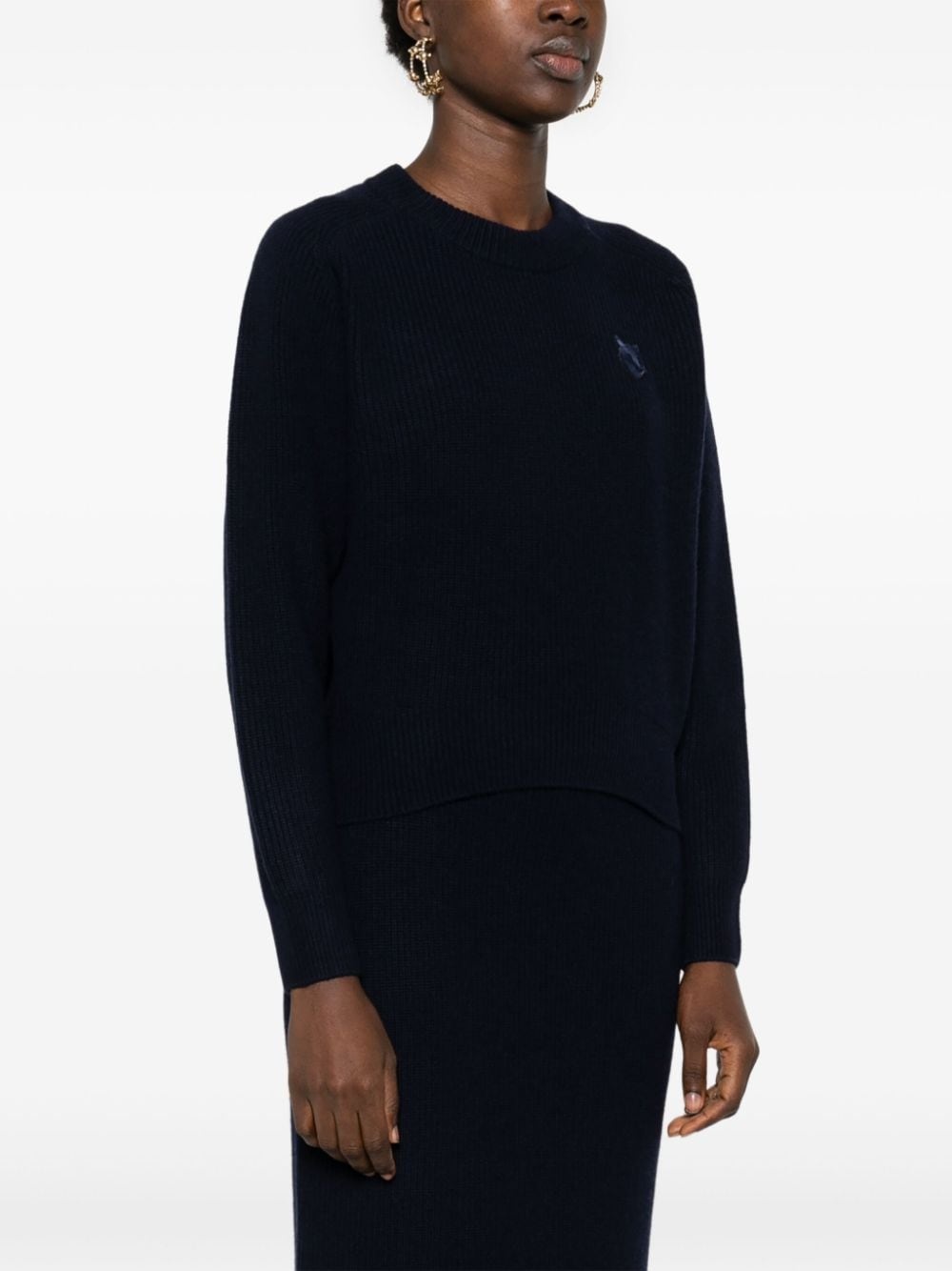 Bold Fox Head-patch sweater - 3