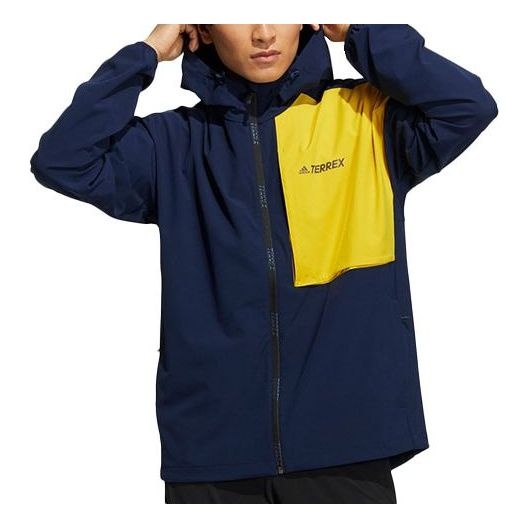 adidas Outdoor Sports Hooded Jacket Blue GN7614 - 1