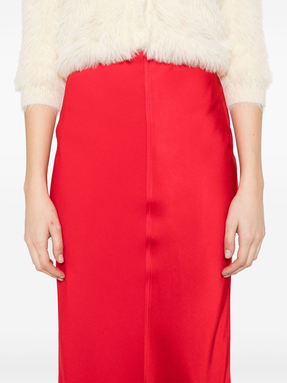 satin midi skirt - 5