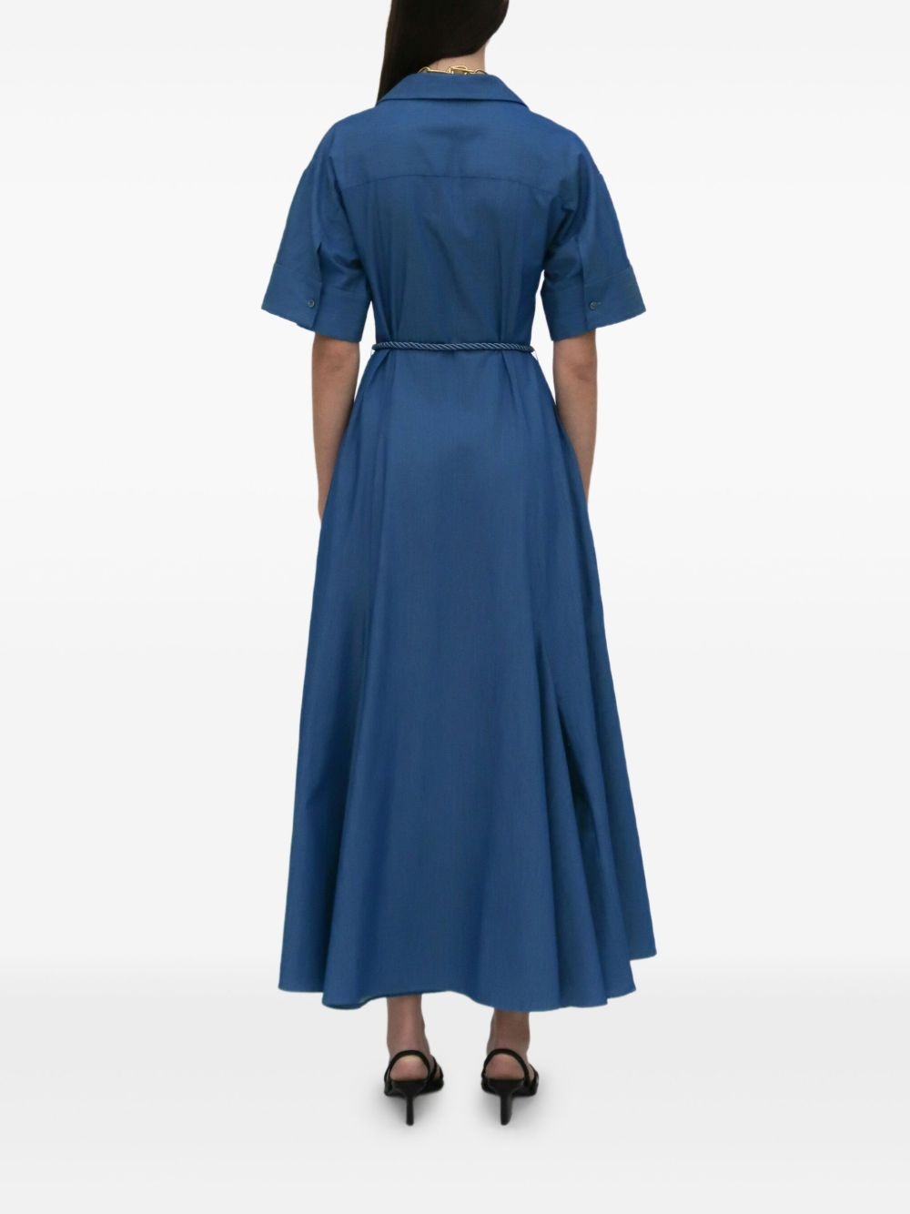 belted shirt dress - 4