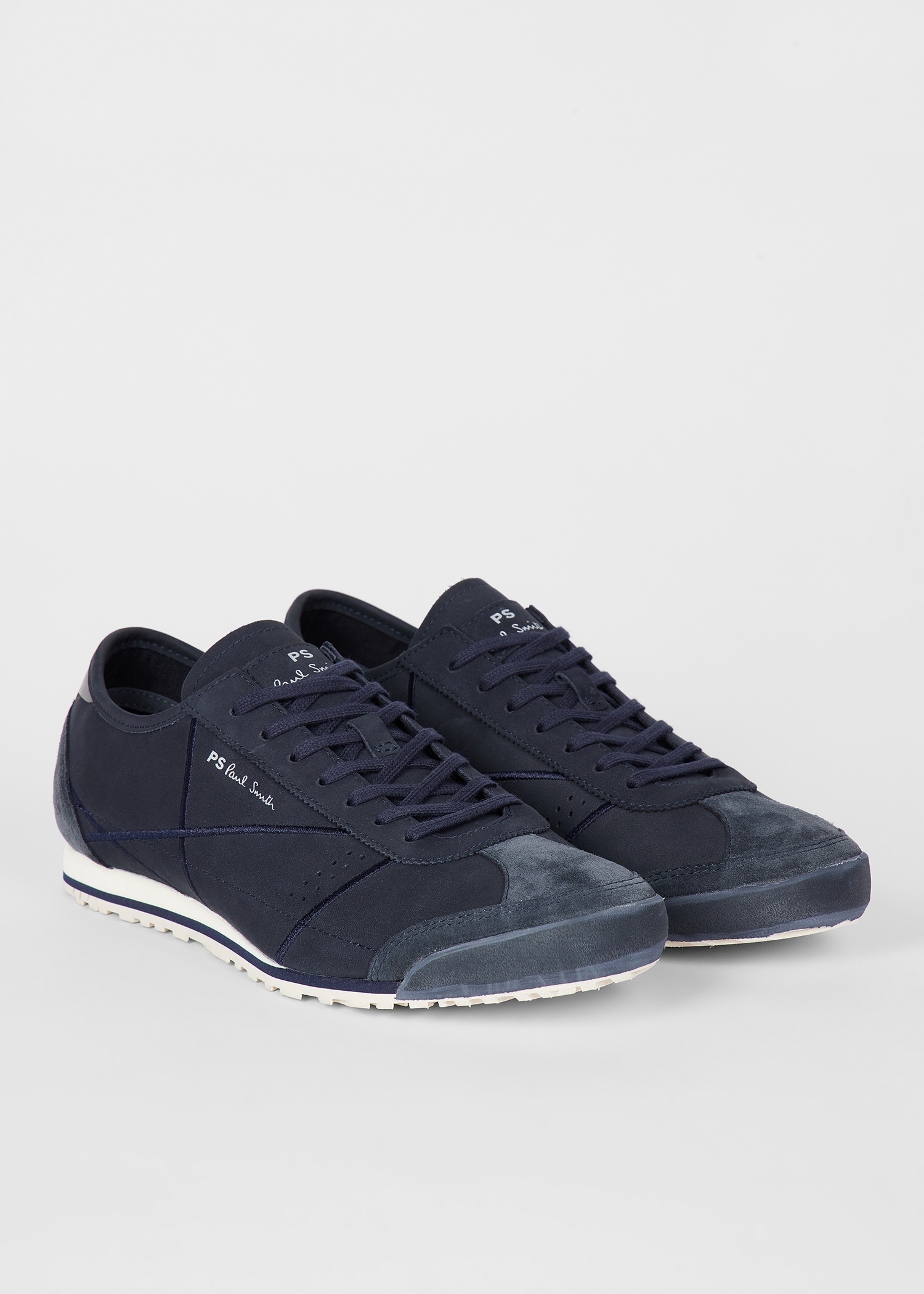 Navy Nubuck 'Mestre' Trainers - 2