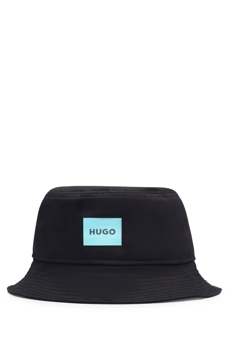 HUGO COTTON-TWILL BUCKET HAT WITH LOGO LABEL outlook