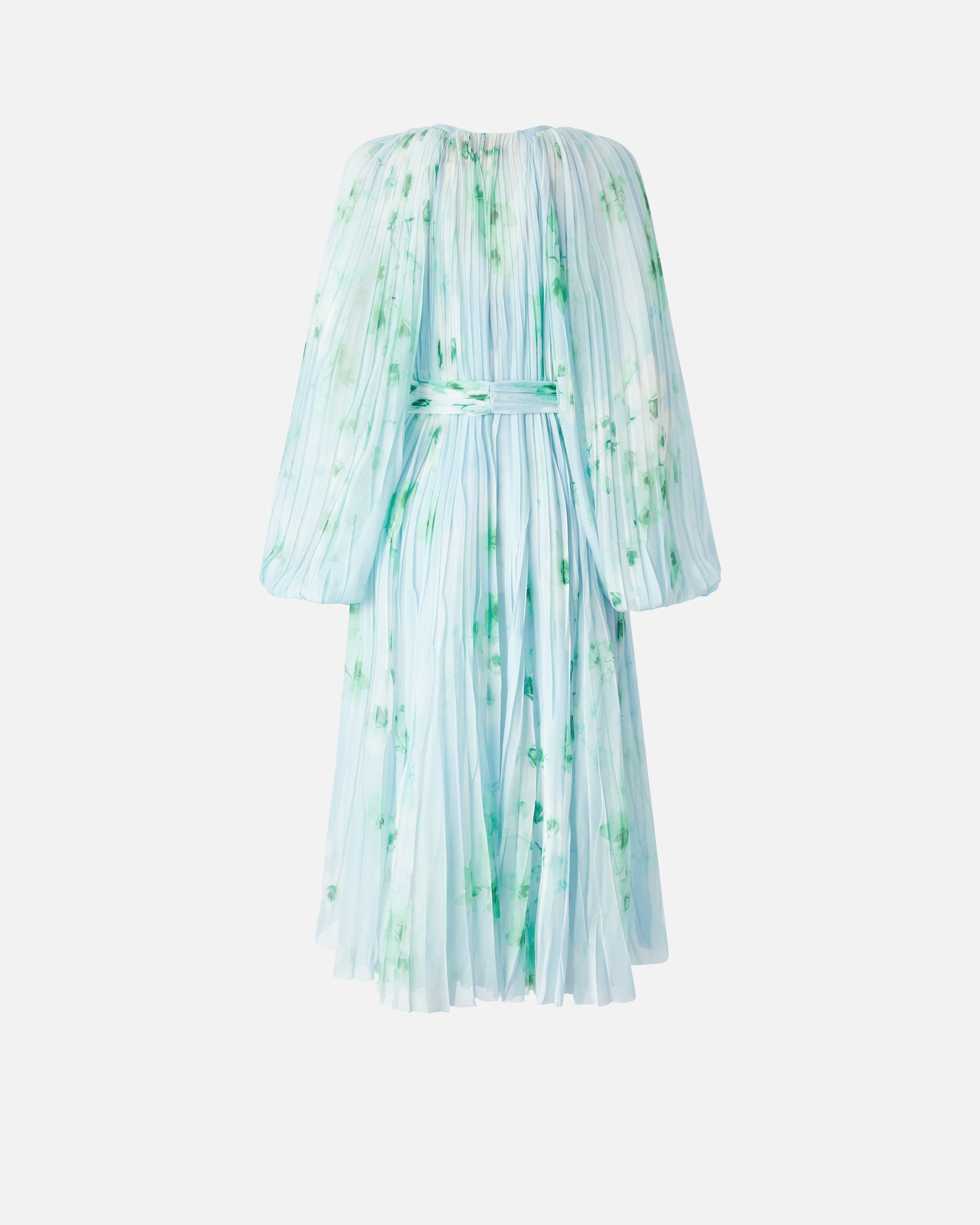 PLEATED MIDI DRESS WITH FLORAL PRINT - 6