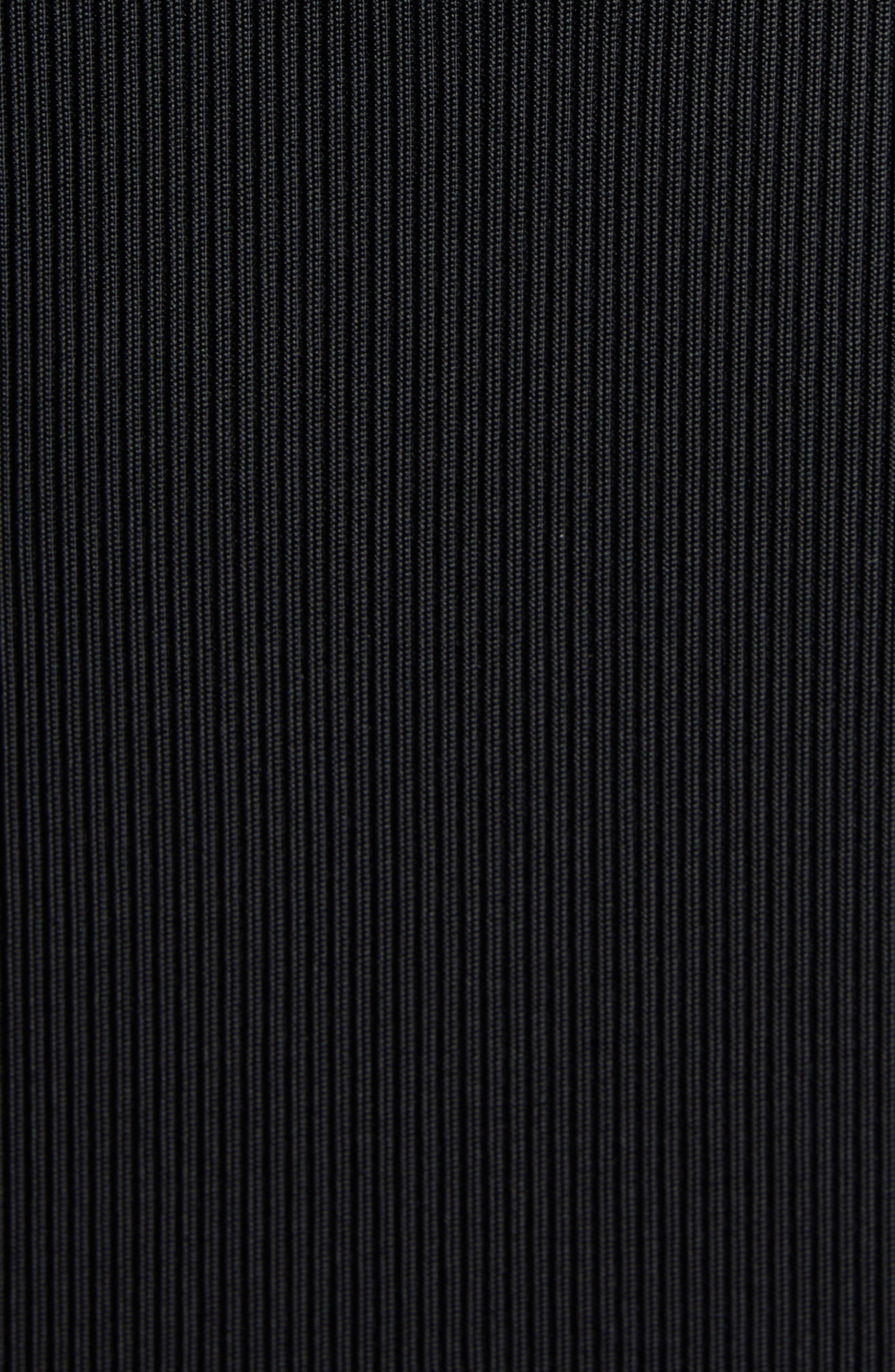 Moncler Rib Knit Polo Dress in Black at Nordstrom - 5