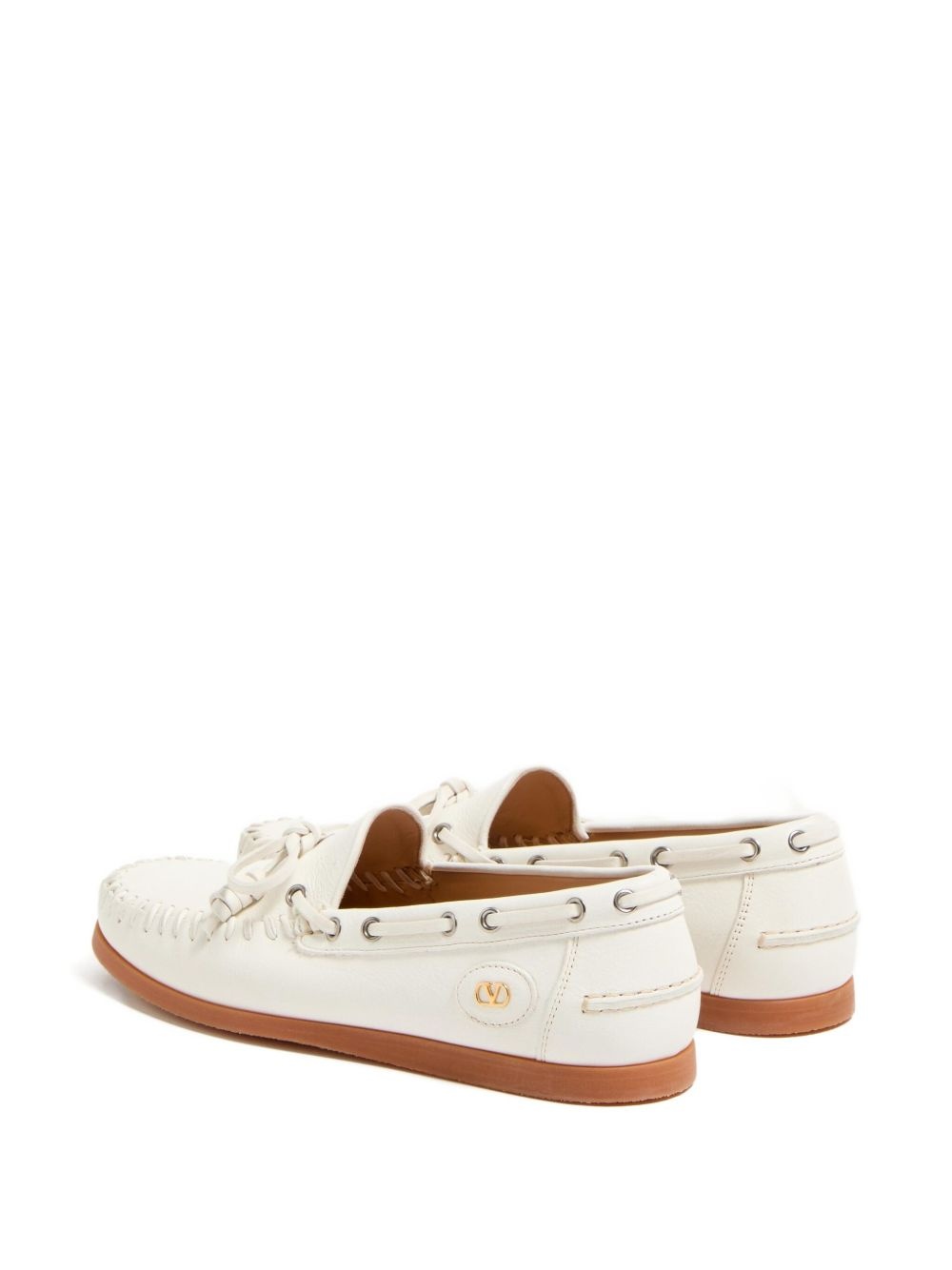PALM AVENUE BUFFALO LEATHER BOAT SHOE - 3