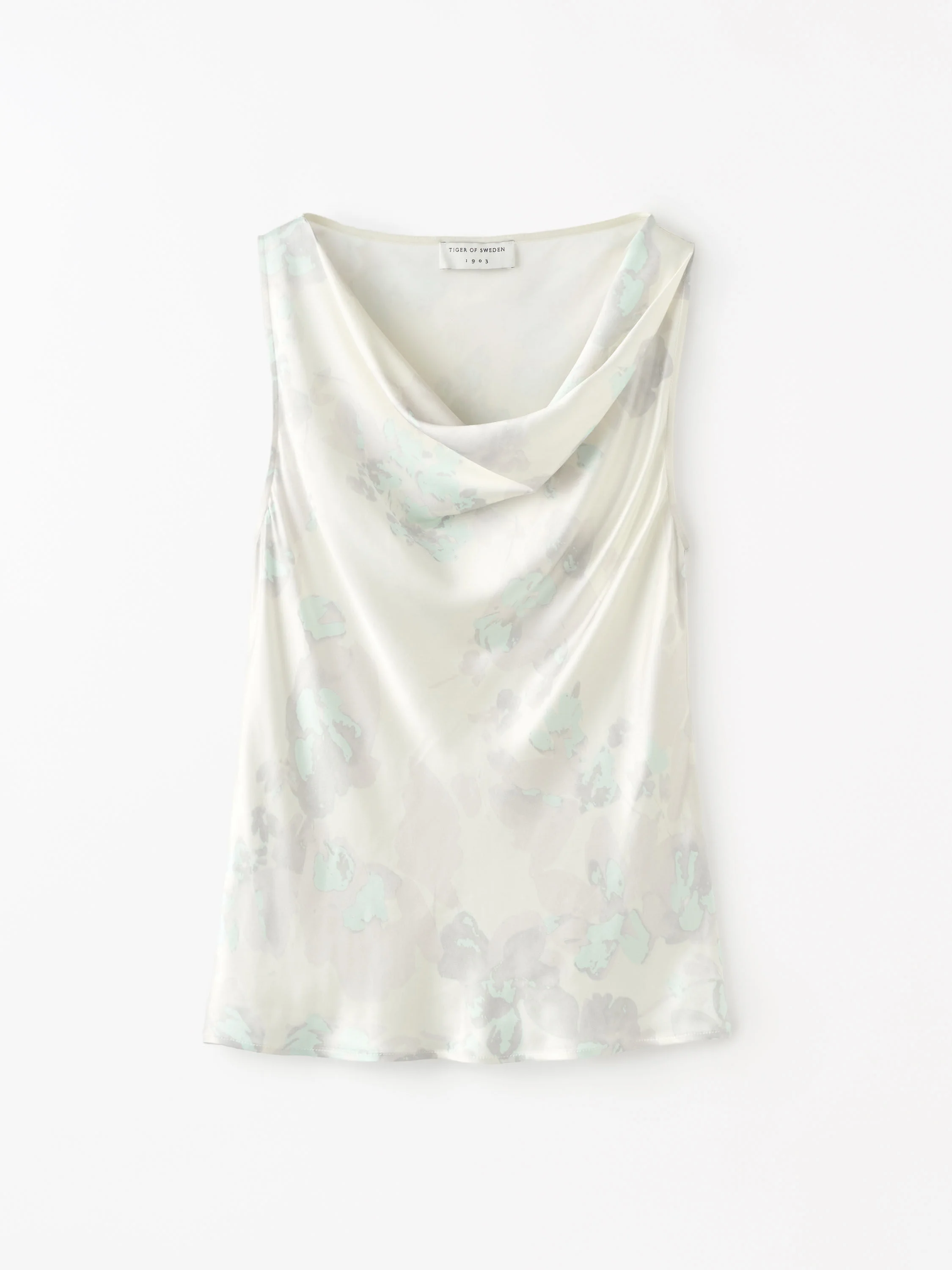 Helvie Floral Satin Top - 1