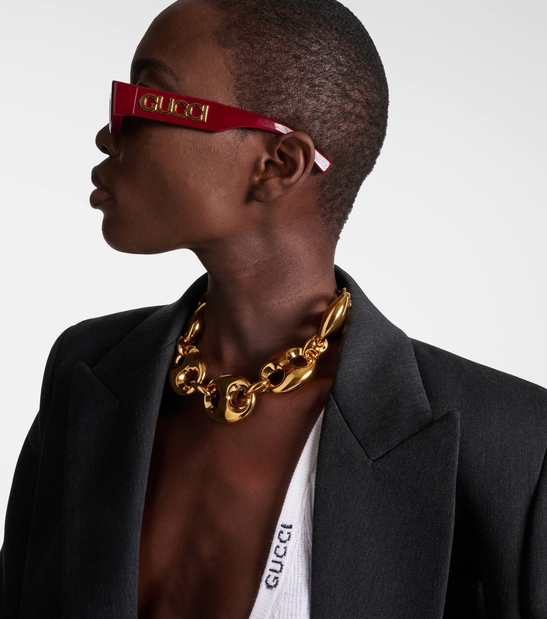 Logo rectangular sunglasses - 3