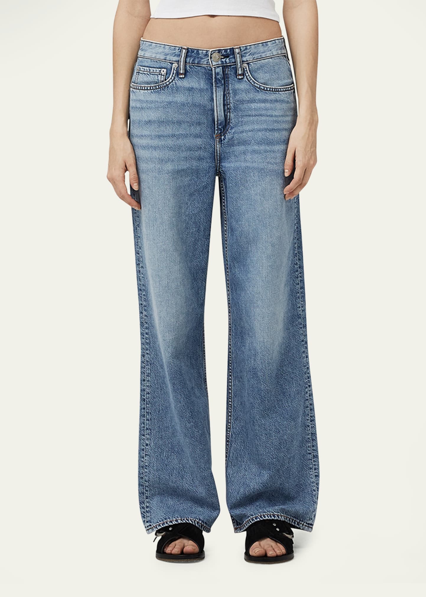 Featherweight Logan Mid-Rise Wide Relaxed Jeans - 4