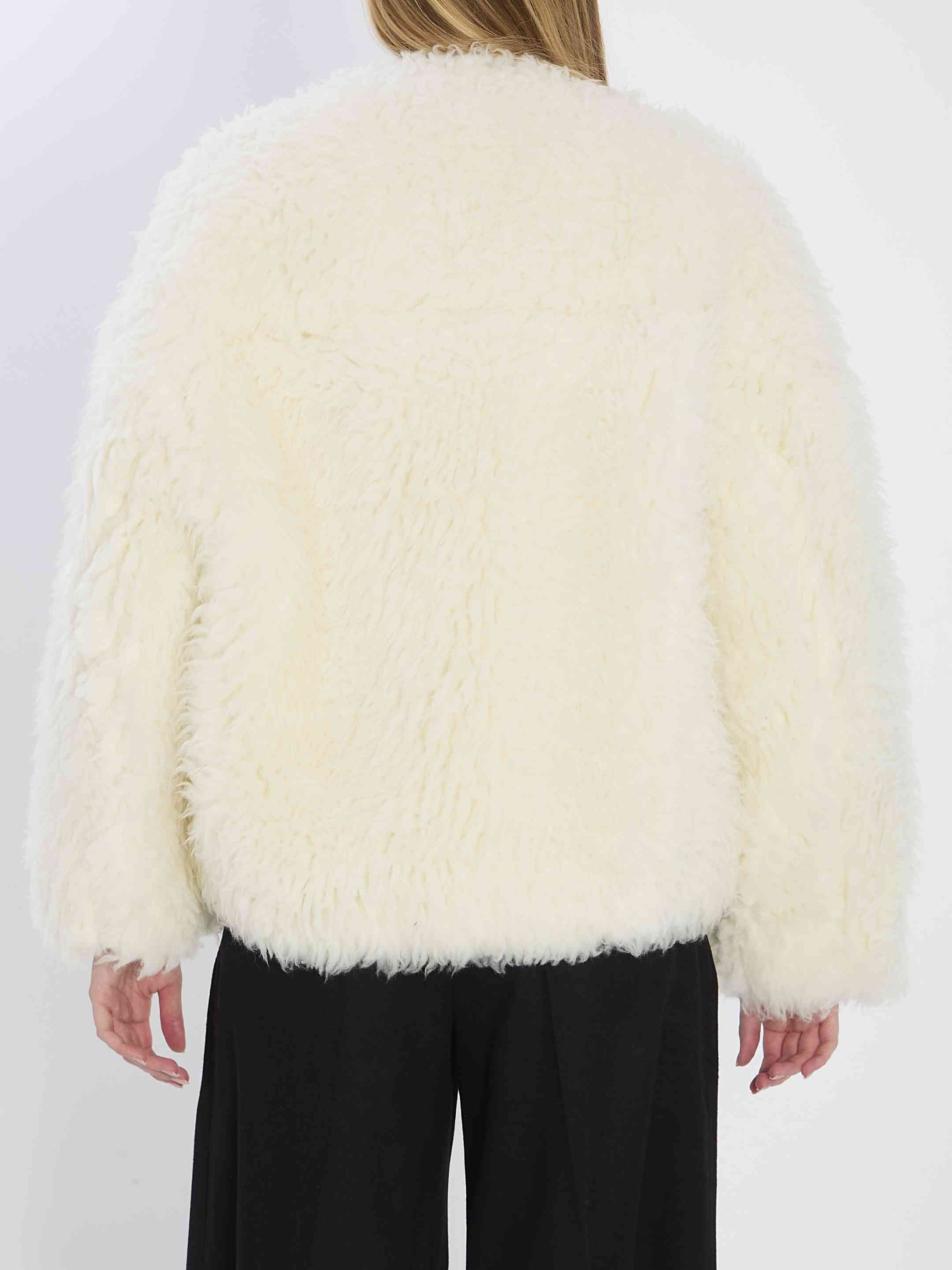 Celine Women Fur-Effect Coat - 4
