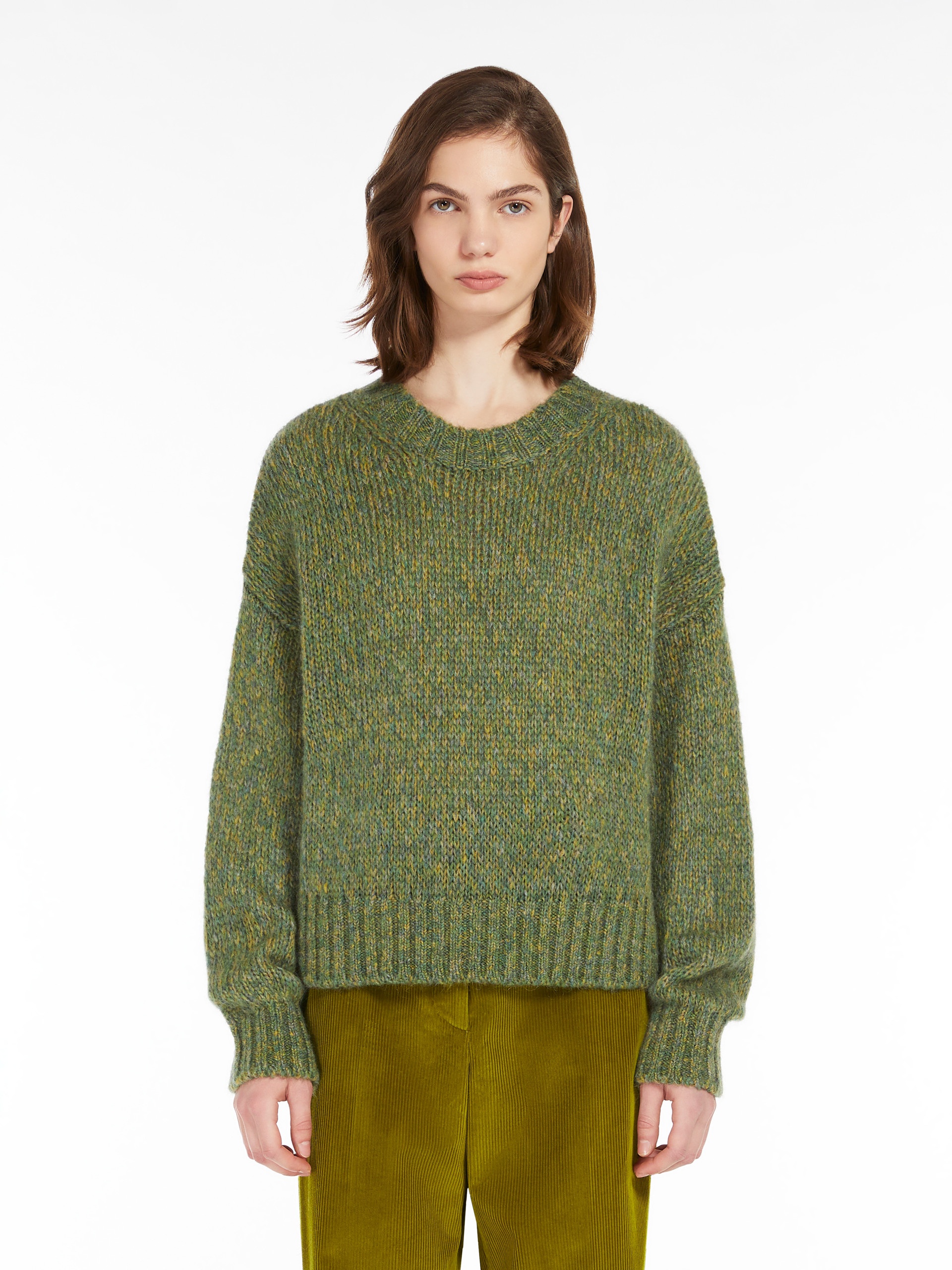 DIONIGI Mohair chiné yarn sweater - 3