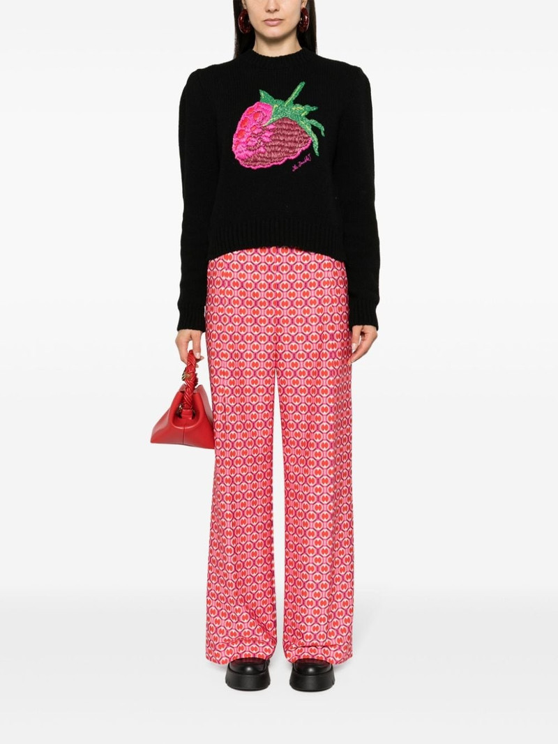 La DoubleJ Lampone embroidered jumper outlook
