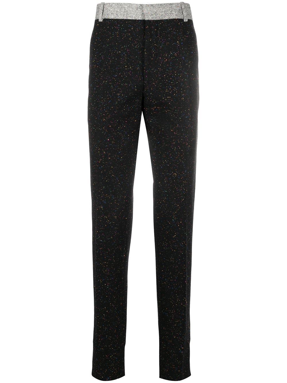 Donegal tweed tailored trousers - 1