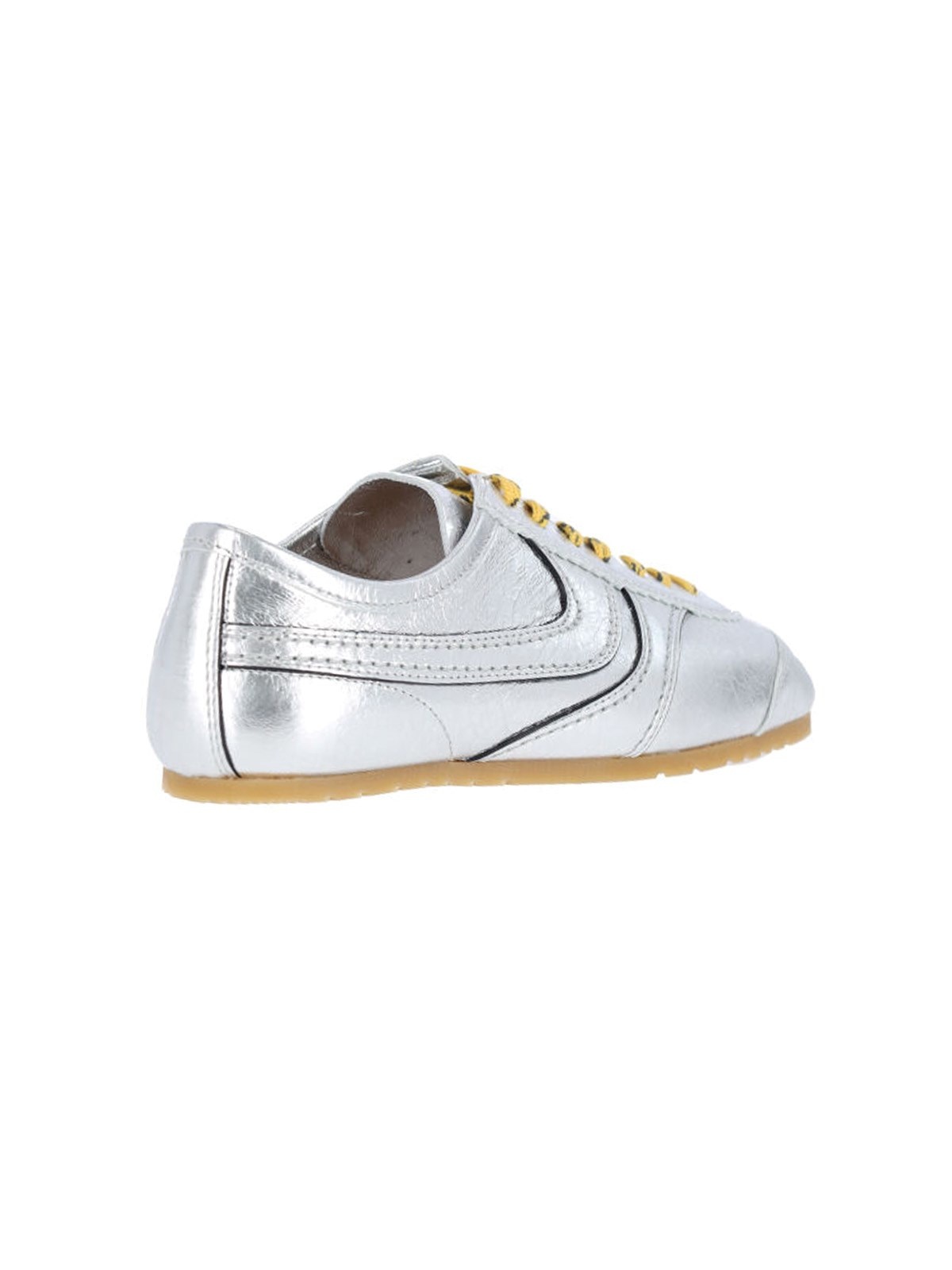 METALLIC LEATHER SNEAKERS - 4