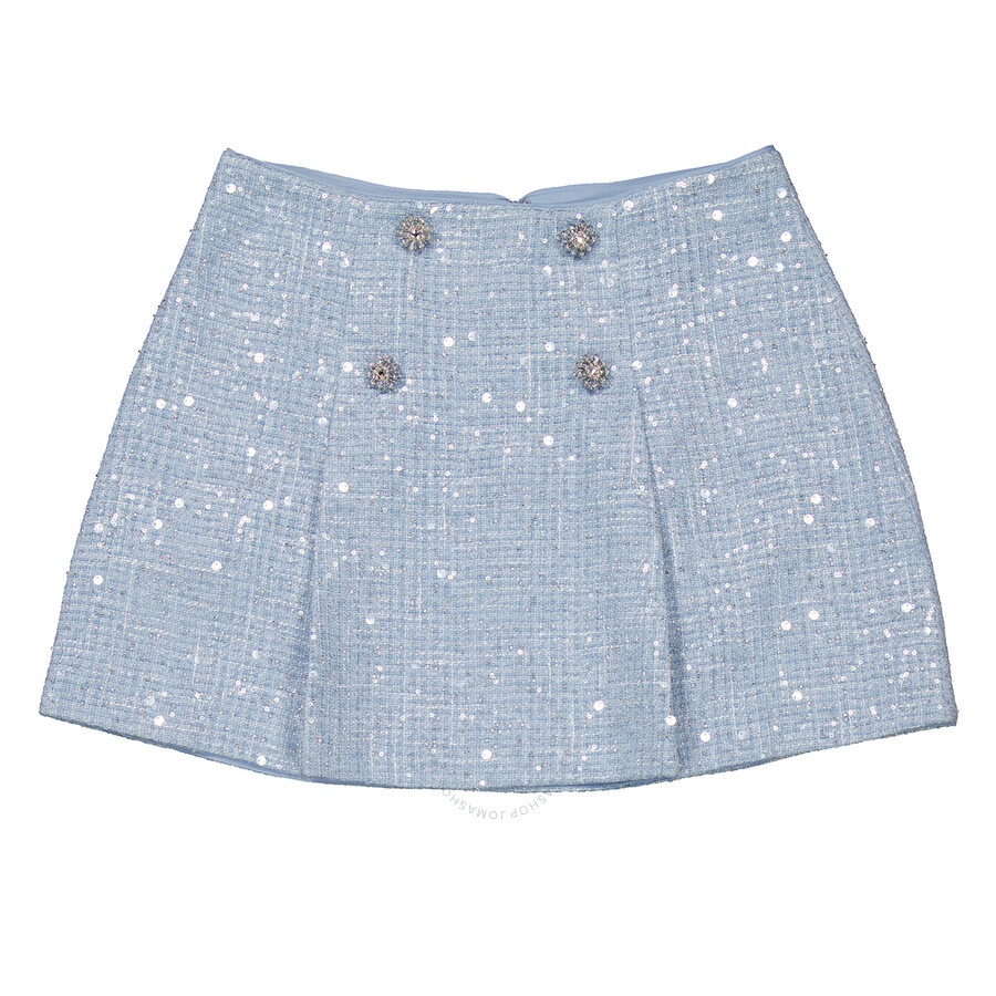 Self Portrait Sequin Boucle Mini Skirt - 5