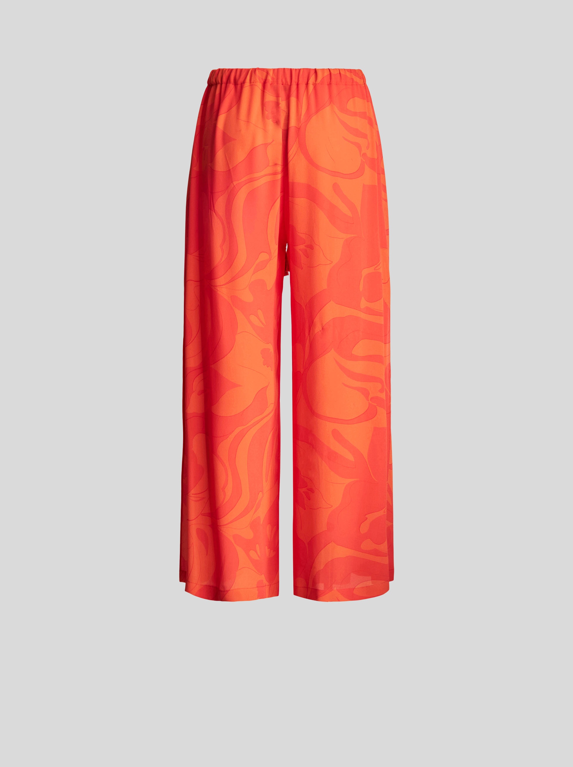 TROUSERS WITH FLORAL WAVES - 5