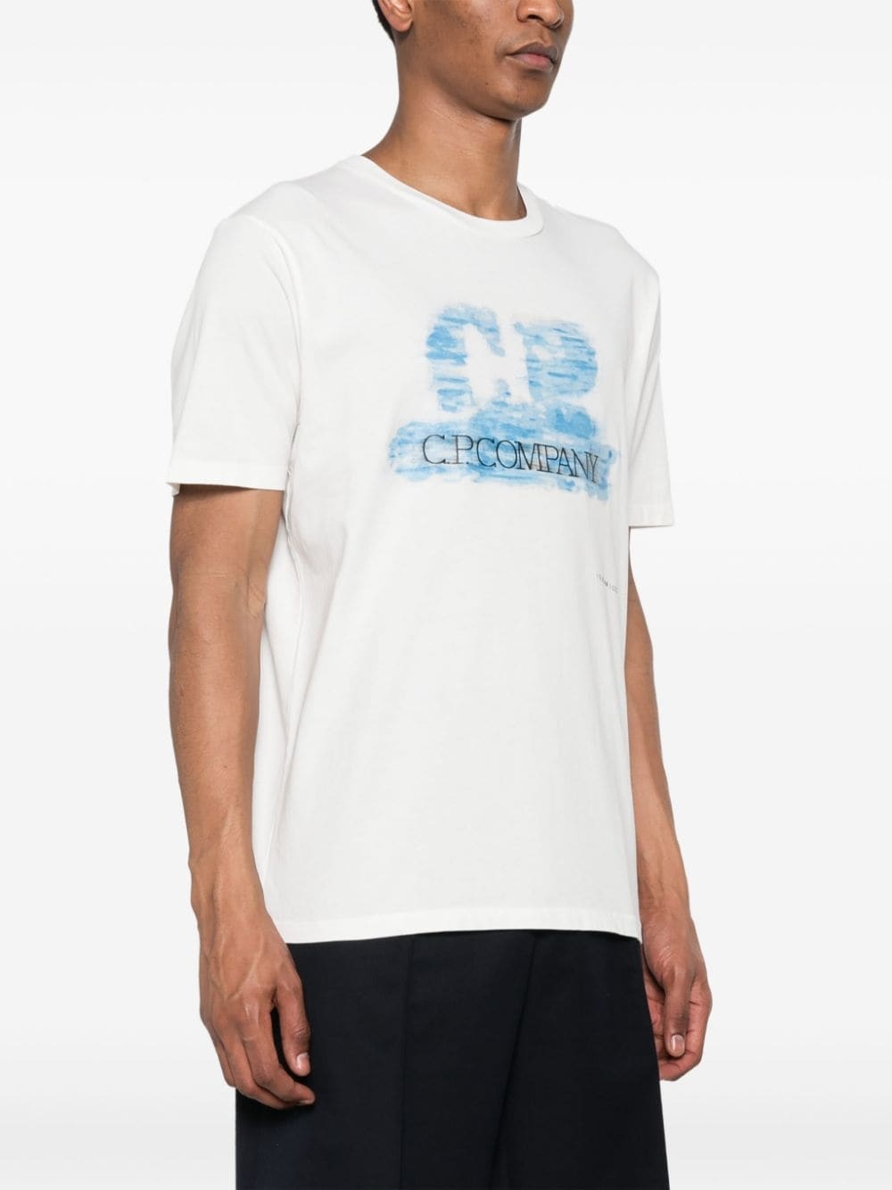 logo-print cotton T-shirt - 3
